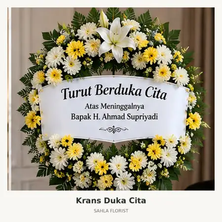 Krans Bunga Duka Semarang Tengah