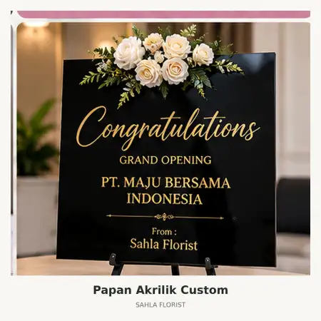 Papan Bunga Akrilik Semarang Tengah
